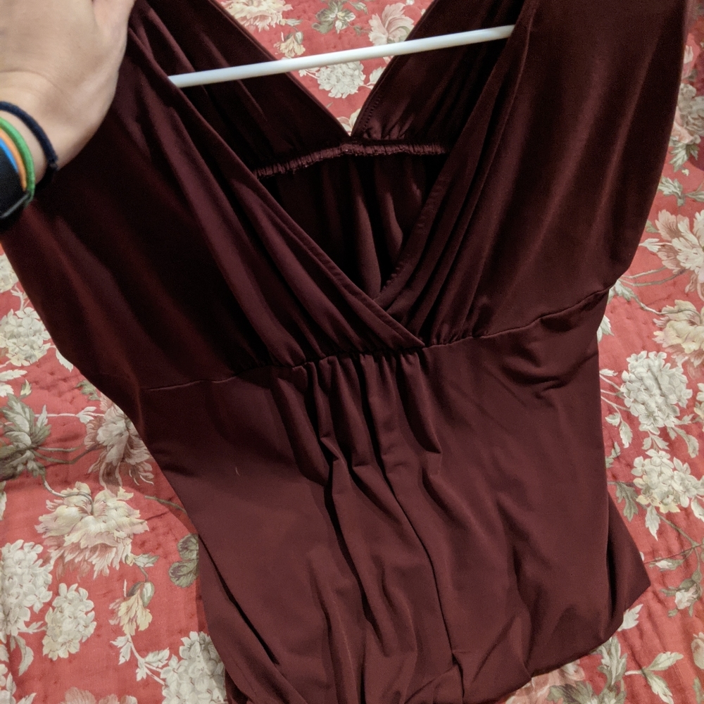 Low-cut New York & Company V-neck shirt